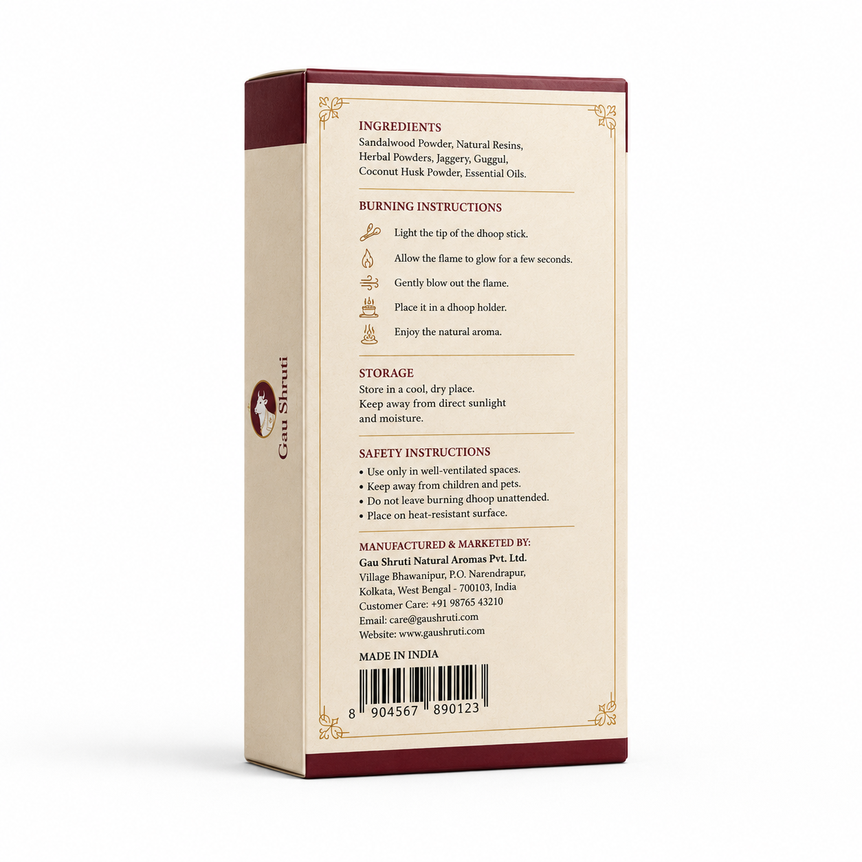 Gaushruti Royal Sandalwood Dhoop Sticks